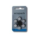 Varta 6er Pack Ecopack 675 Blau Hörgerätebatterien
