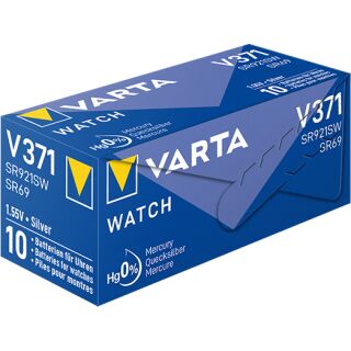 Varta 10er Silberoxid Uhrenbatterie 371 - 370