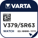 Varta 10er Pack Silberoxid Uhrenbatterie 379